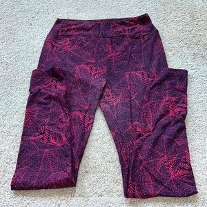 Lularoe leggings. One size. Pink and blue